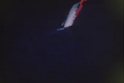 Launch process of a cruise missile during test - 1976 Stock Footage 112194625