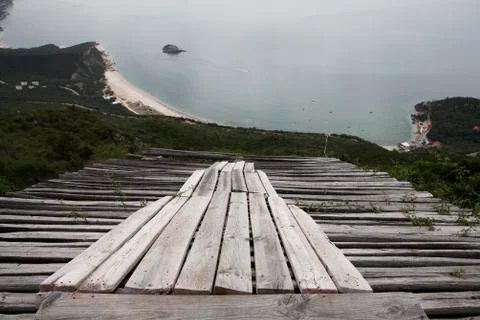 Launch ramp for paragliding Stock Photos