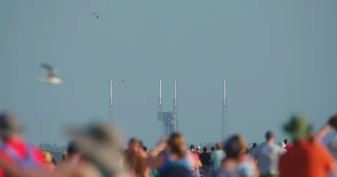 Launch of space rocket Vídeo Stock 90824611