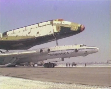 The launch of space shuttle Buran. Stock Footage 35942358