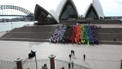 Launch of Sydney World Pride 2023 Stock Footage 198290416
