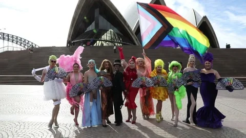 Launch of Sydney World Pride 2023 Stock Footage 198291355
