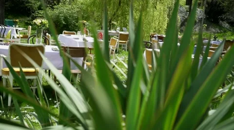 Launch table set up  in nature Stock Footage 62813913