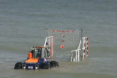 Launch tractor and Lifeboat returning 库存影片 11900479