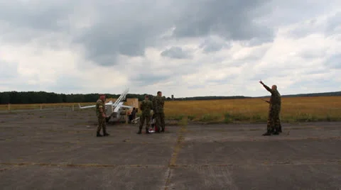 The launch of an UAV ScanEagle Stock Footage 25041772