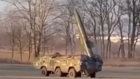 Launch of the Ukrainian rocket - point U Stock Footage 172495174