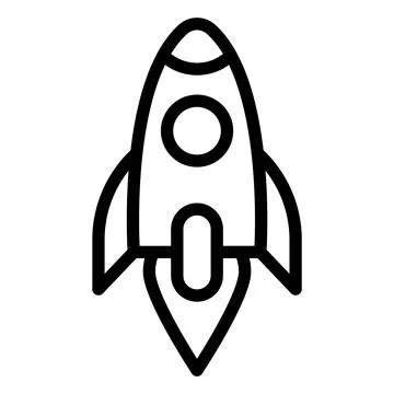 Launch Vector Icon Design Illustration Stock Illustration