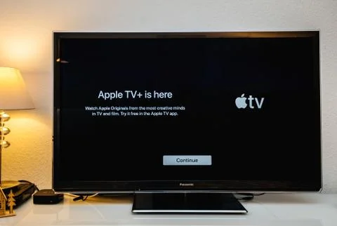 Launch of video on demand web television service of Apple Computers Stock Photos