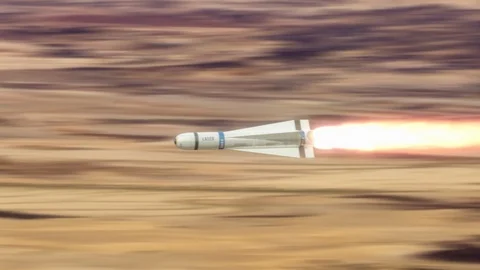 Launched Missile. Stock Footage 88556089
