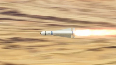 Launched Missile. Stock Footage 88576554