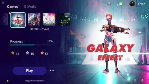 Launching And Loading Into Online Console Video Game Battle Royale Match Stock Footage 319313844