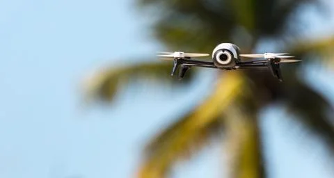 Launching quadcopter Stock Photos