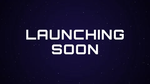 LAUNCHING SOON decode text animation 库存影片 348268680