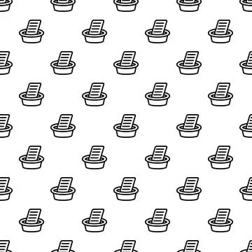 Laundering linen in tub seamless pattern background Stock Illustration
