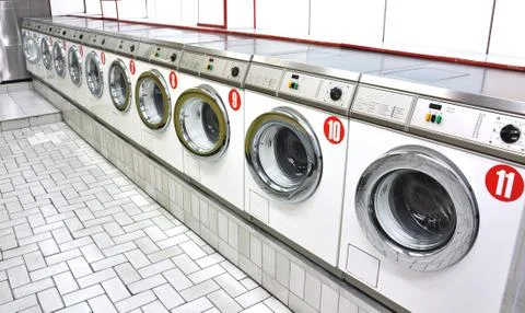 A laundrette 写真素材