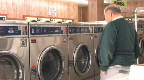 Laundromat 11 Stock Footage 8908681