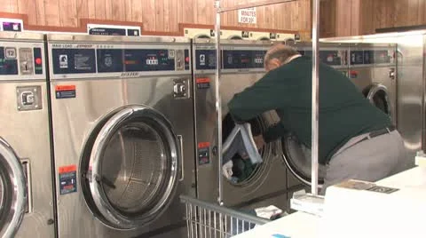 Laundromat 16 Stock Footage 8908746