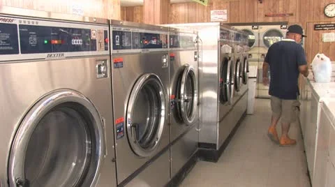 Laundromat 6 Stock Footage 8908824