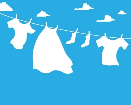 Laundry advert Stock Illustration