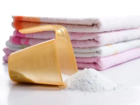 Laundry and detergent Stock Photos