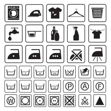 Laundry and washing icon Stock Illustration