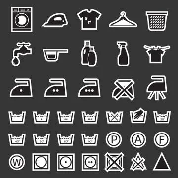 Laundry and washing icon Stock Illustration