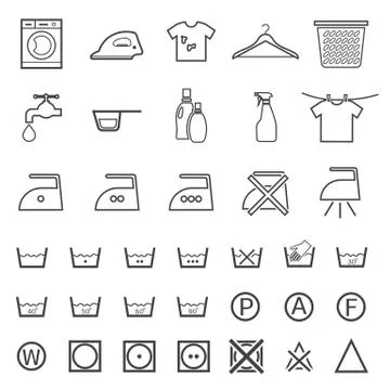 Laundry and washing icon Stock Illustration