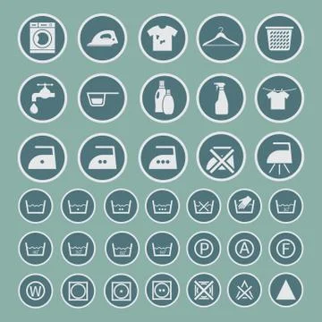 Laundry and washing icon Stock Illustration