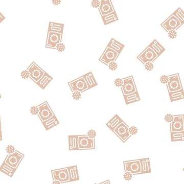 Laundry balls glyph seamless pattern Stock Illustration
