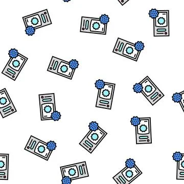 Laundry balls vector seamless pattern 스톡 일러스트