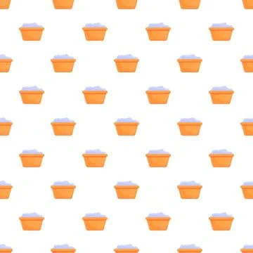 Laundry basin with foam seamless pattern background Illustrazione stock