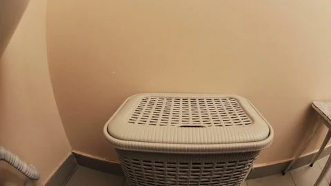 Laundry basket Stock Footage 103329484