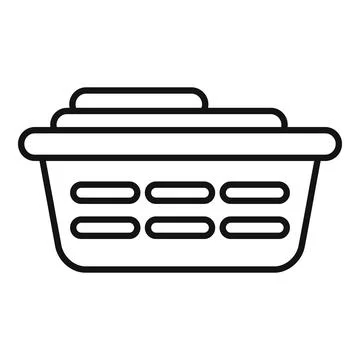 Laundry basket full of clothes Stock Illustration