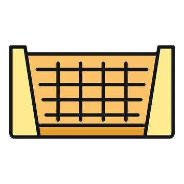 Laundry basket grid storing household dirty clothes icon Stock Illustration