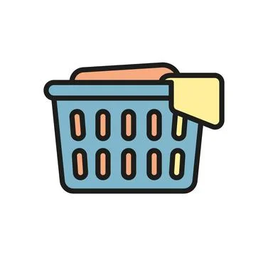 Laundry basket icon vector design templates simple and modern Stock Illustration