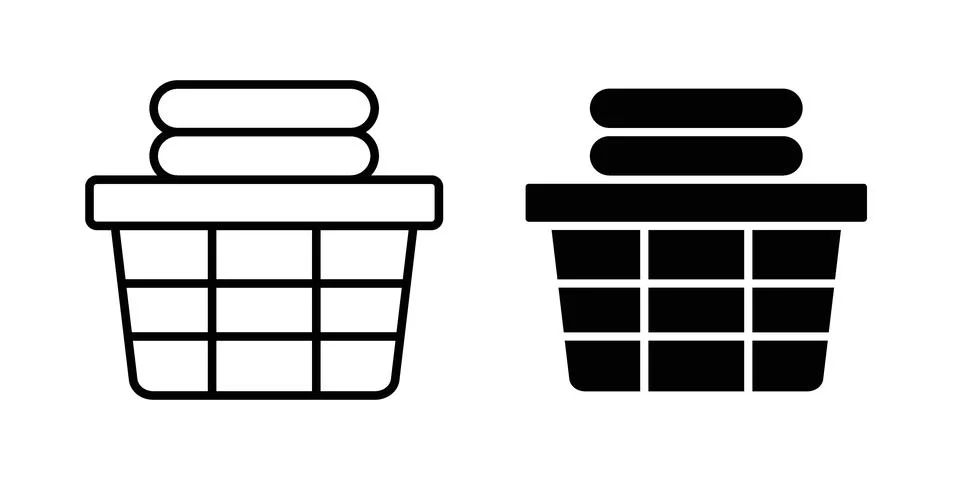 Laundry basket icon vector design. EPS10 Stock Illustration
