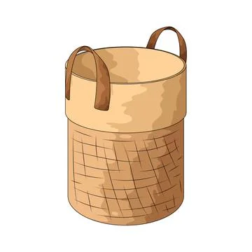 Laundry basket illustration Stock Illustration