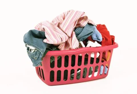 Laundry basket Stock Photos