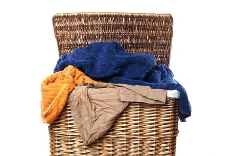 Laundry basket Stock Photos