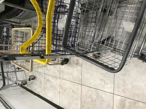 Laundry Baskets at Laundromat 2 Foto stock
