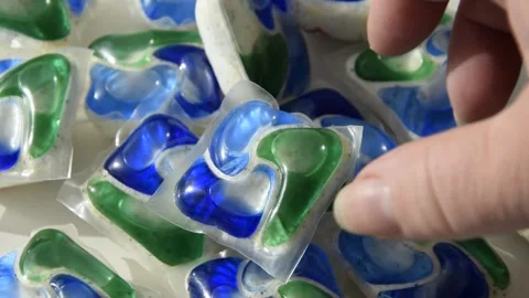Laundry capsule Stock Footage 287859220