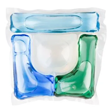 Laundry capsule on an insulated background Stock Photos