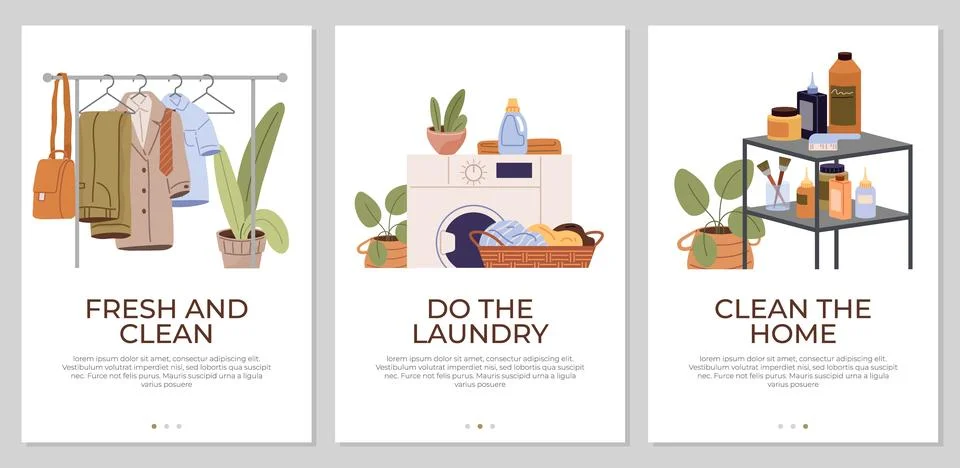Laundry. The chore laundry be time-consuming. Different fabrics require specific Stock Illustration