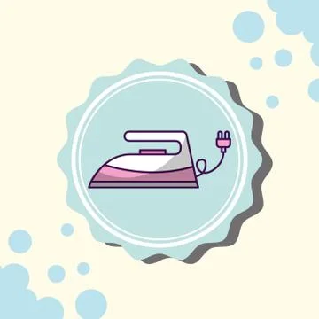 Laundry cleaning related Illustrazione stock