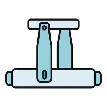 Laundry clothes drying rack flat icon design Stock Illustration