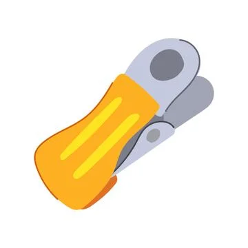 Laundry clothespin cartoon vector illustration Stock Illustration