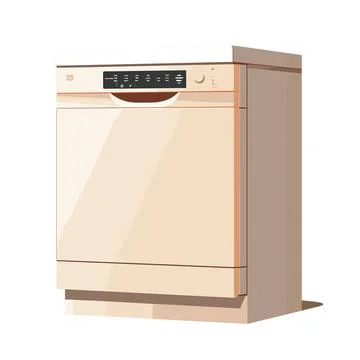 Laundry Day Ease: Washing Machine Vector Illustration Stock Illustration