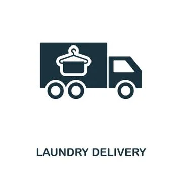 Laundry Delivery icon. Line style icon design from cleaning icon collection. UI 스톡 일러스트