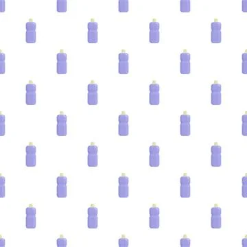 Laundry detergent bottle cleaning product seamless pattern Stock Illustration