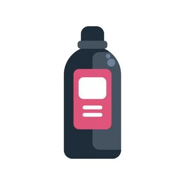 Laundry detergent bottle icon for cleaning supplies Stock Illustration